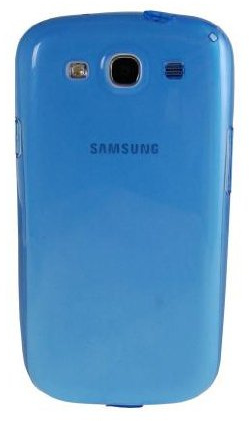 Samsung Original Schutzhülle / Cover EFC-1G6WBECSTD (kompatibel mit Galaxy S3 / S3 LTE) in blau (transparent)