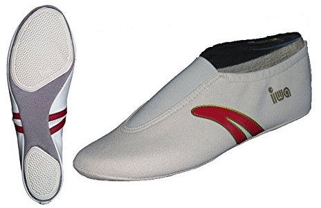 IWA Kunstturnschuhe 402 creme rot Gr. 32