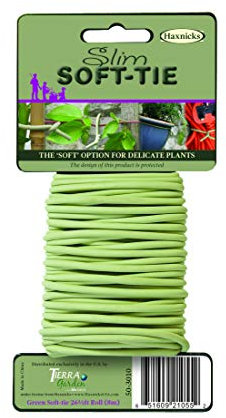 Kings Seeds Haxnicks Original Slim Soft Tie Garden Tie | Gentle Plant Support | Reusable Altrnative To Garden Twine | 8m Green | Tie010300