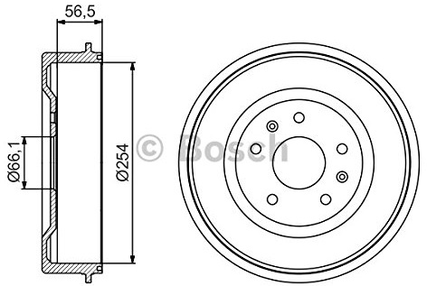 Bosch 0986477227 Trommel Bremssattel