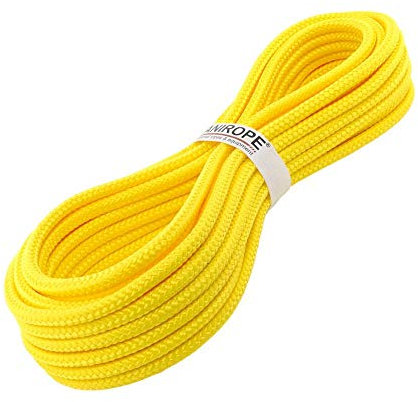 Kanirope® PP Seil Polypropylenseil MULTIBRAID 8mm 50m Farbe Gelb (1132) 16x geflochten