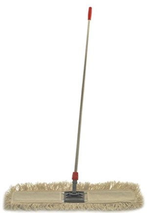 SCOPA LINEARE 100 CM MANICO CROMATO TASCHE - COMPLETA PANNO PULIZIA PAVIMENTI