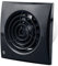 Blauberg UK CALM BLACK 100 Blauberg Low Noise Energy Efficient Bathroom Extractor Fan 100mm-Standard, 7.5 W, 240 V
