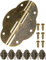 Lot de 6 charnières Fuxxer - Aspect bronze vieilli - Pour porte d'armoire et de placard, coffre, boîte - Style rétro - 56 x 42 mm