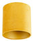 QAZQA Baumwolle Velours Lampenschirm gelb 20I20I20 mit Gold I Messingener Innenseite,