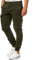 Indicode Hommes Alex Cargo Pants | Pantalon Cargo en Coton avec 6 Poches Forest XL