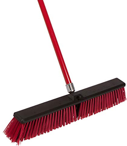 Tidy Tools Large 24'' Multi-Surface Push Broom with Alloy Handle