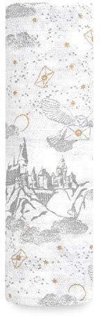 aden + anais Coperta in mussola di cotone 100% per ragazze e ragazzi, 120 x 120 cm, ideale per neonati e neonati, regalo perfetto per la doccia, singolo, iconico di Harry Potter