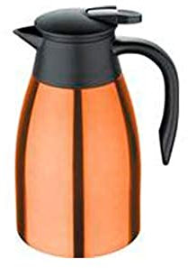 BERGNER Cafetera 1,5l en acero inoxidable color naranja colección Neon Classic