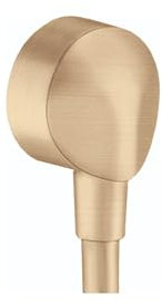 hansgrohe FixFit Handbrause Wandauslauf 1/2 Zoll Gewindeanschluss rund modern Unterputz in Bronze gebürstet, 27458143