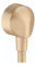 hansgrohe FixFit Handbrause Wandauslauf 1/2 Zoll Gewindeanschluss rund modern Unterputz in Bronze gebürstet, 27458143