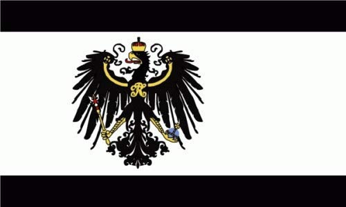 Flagge Preußen Königreich (1892-1918) Querformat Fahne 90 x 150 cm Hissflagge Fahnen Preussen