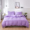 Ouduo Sets de Housses de Couettes, 1 ou 2 Personnes Parure de Lit pour Adulte Enfant Fille Garçon Ensemble de Literie avec Housse de Couette et Taies d'oreiller (Violet,150x200cm-2 Pièces)