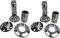 well2wellness® Edelstahl Poolleiter Kippgelenke (Paar) in V2A Ø40mm mit Arretierung und Befestigungsteile/Modell 27 (275522)