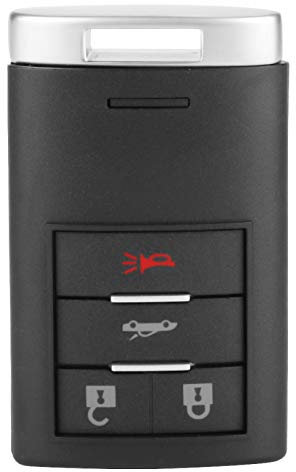 EBTOOLS pour c6 Corvette Key Étui à Clés de Voiture ABS 7*4*2 Cm/2.8*1.6*0.8in Durable Texturé 4 Boutons de Voiture à Distance Smart Key Fob Case Shell Remplacement pour 2008-2013 2008-2009 Smart Key