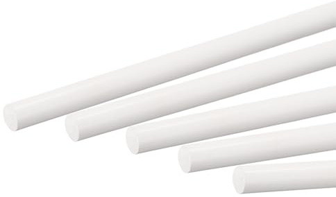 sourcing map 5Stk.ABS-Kunststoffstange runder massiver weißer Stab 5,2 mm x 250 mm für DIY-Modellmaterial, Architekturmodellbau DIY-Sandtisch