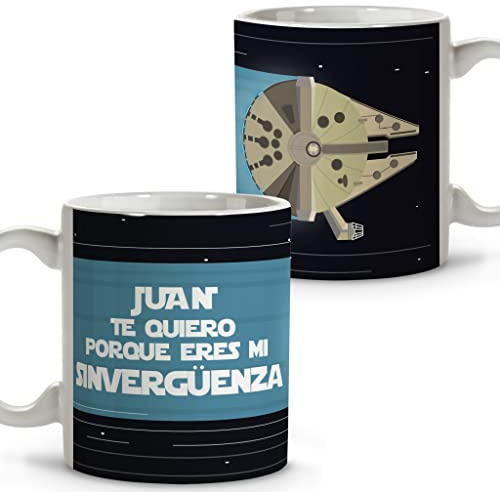 Taza de San Valentín Personalizada. Regalos Originales Hombre. Regalo Friki Hombre. Regalos Para Mi Novio. Cosas Románticas. Regalos Especiales para tu Pareja. Prenda Dia Dos Namorados. Taza Star Wars