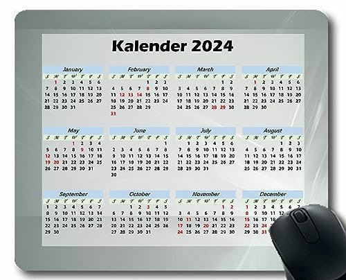 YENDOSTEEN 2024 Kalender,schwarzes Mauspad, Pfeil Hintergrund verschwommenes Licht Mauspad mit genähtem Rand