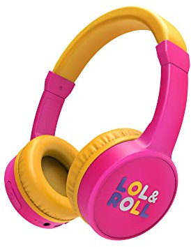Energy Sistem LOL&Roll Pop Kids Bluetooth Headphones (Children's Wireless Music Share, Bluetooth 5.1, 85 dB Volume Limit, Mic) - Pink