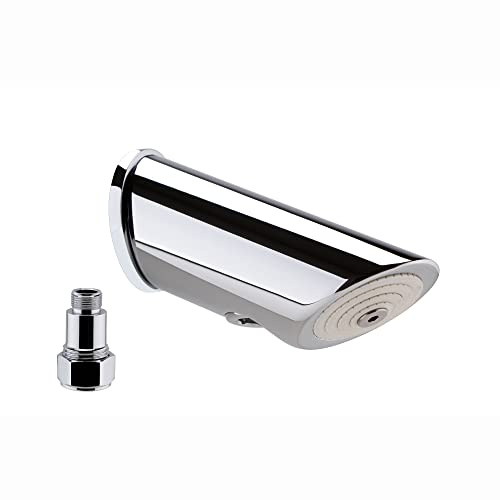 ENKI R40 Concealed Exposed LED Shower Head, Chrome, Rainfall | Easy Install, Fittings Included, Rainfall Shower Head Arm, Replacement Arm, Modern, Bathroom