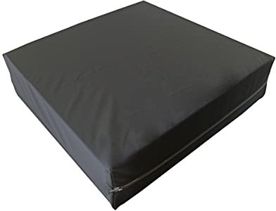 Supply24 since 2004 Orthopädisches Anti Dekubitus Gelschaum-Sitzkissen 40x40x10 cm – Made in Germany | Ergonomisch & druckentlastend | RG60 (weich) | Waschbarer Outdoor-Bezug (90°C) in Schwarz
