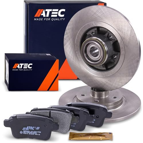 ATEC Germany Bremsenset Hinterachse inkl. Bremsscheiben Ø 275 mm Voll + | Kompatibel mit: MERCEDES-BENZ CITAN Kasten/Großraumlimousine, CITAN Mixto, CITAN Tourer, RENAULT KANGOO / GRAND KANGOO II