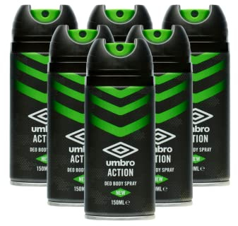 Umbro Deo Spray Action 150 ml, 6 Stück