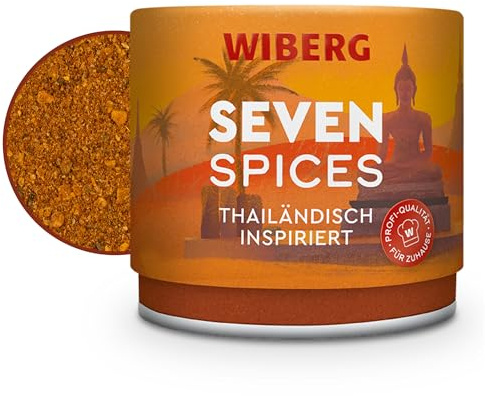 WIBERG Seven Spices Gewürzzubereitung – Thailändisch inspirierte Würzmischung mit Zitronengras & Koriander – Ideal für Fleisch, Fisch und Gemüse, 100 g