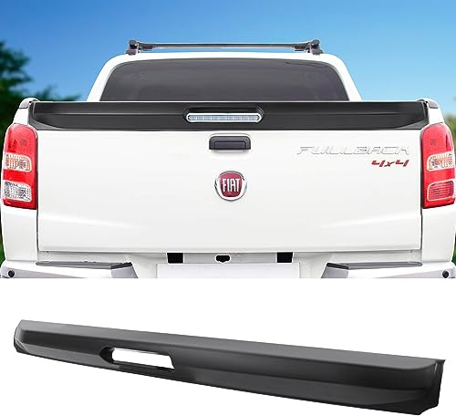 JHCHAN Ladekantenschutz-Heckspoiler für Mitsubishi L200 Triton 2015-2019 Pre-Facelift, Heckklappenschutz Schutzleiste Pickup Zubehör, Kratzfest, stoßfest, UV-beständig, aus ABS, Schwarz