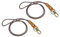 PATIKIL 19 Echte Leder Schlüsselband 2 Pack Leder Seil Armband Armbänder Schlüsselkette Handgelenk Riemen mit Haken Clip für Schlüssel ID Badge Halterung Braun