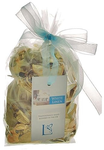 White Linen Scented Pot Pourri Home Fragrance Ribbon Gift Bag