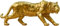 Ltahtliay Gold Tiger Figur Deko Tiger Statue Skulptur Modern Deko, Retro Sculpture Mini Vintage Tiger Statue Decoration Feng Shui Figures, Für Flur Wohnzimmer Schlafzimmer