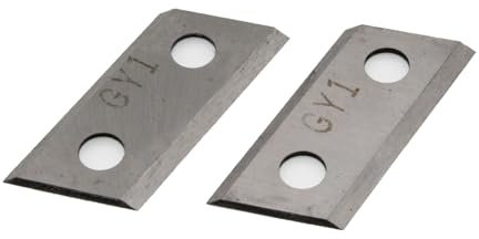 Scheppach Wendemesser | Häckslermesser-Set | 1 Set = 2 Stück | Messer für Gartenhäcksler Scheppach GS55