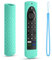 6.4 Inch Silicone Cover Compatible with Fire TV Stick 4K Max 2nd gen 2023 Remote Control Case, Toshiba/Insignia Smart TV Remote Silicone Case Cover Anti-Slip Sleeve with Lanyard(Mint)