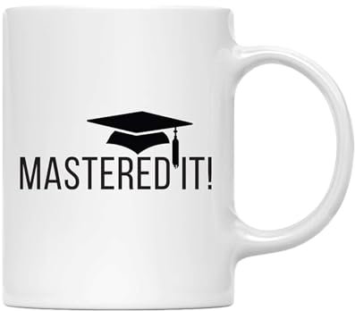 Taza de graduación, Taza creativa de cerámica, Taza de té novedad de 350ml, Taza de té divertida felicitaciones, Taza de café para estudiantes universitarios, Taza de graduación, Taza de graduación