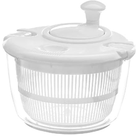 Rurunklee Salatschleuder mit Deckel, 5L Salatschleudern Salatschüssel und Sieb, Küchenhelfer Salattrockner zum Waschen und Trocknen von Salat, Gemüse und