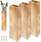 VAVPUP 3pcs Holzwand Pflanzer für Innenpflanzen dekorative Holzwandtasche stilvolle Holzhängevase 11,8 × 2,8 × 1,57 Zoll Holzwandvase Holztasche Vase für getrocknete Blumen und künstliche Grünpflanzen