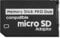 Micro SD to Memory Stick Adapter Memory Card Holder for PSP Micro SD 1MB-128GB Memory Stick Pro Duo (1 Pieces(PCS) Dual Slot - Black
