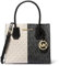 Michael Kors Mercer Medium Messenger Bag Vanilla Black Multi MK Signatue, Mehrfarbig/Meereswellen (Ocean Tides), Medium