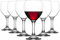 Acense 6X 260ml Red Wine Glasses – Elegant Goblets for Weddings, Christmas, and Parties, Dishwasher Safe