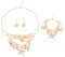 Muschelkette, Muschelkette Damen, Muschel Kette, Boho Schmuck, Bracelet, Earring & Faux Pearl Collar Bib – Chunky Statement Fashion Jewellery For Summer Beach, Photo Shoots, And Parties