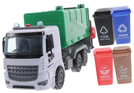 JOINPAYA Camion D'Assainissement des Ordures Jouets De Nettoyage pour Enfants De Camion Poubelle pour Garçons Jouets pour Garçons Jouets pour Enfants pour Garçon Éducatif pour Enfants