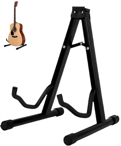 Soporte de marco de guitarra, soporte de guitarra eléctrica plegable, soporte de guitarra con diseño en A, soportes antideslizantes para guitarras simples, soporte plegable, para violín, violonchelo