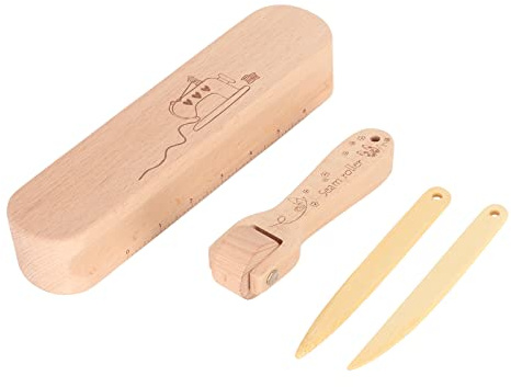Yosoo Health Gear Tailors Clapper Set, Wooden Quilters Pressing | Seam flattening and pressing tool, point turner and roller, for sewing embroidery