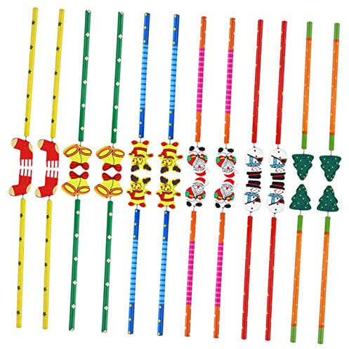 DRESSOOS 30 Stück Bleistifte, Weihnachtszubehör Für Kinder, Schulbedarf Für Kinder, Partyartikel Für Kinder, Schreibwaren Für Den Täglichen Gebrauch, Tragbares Schreibwaren Für Kinder,