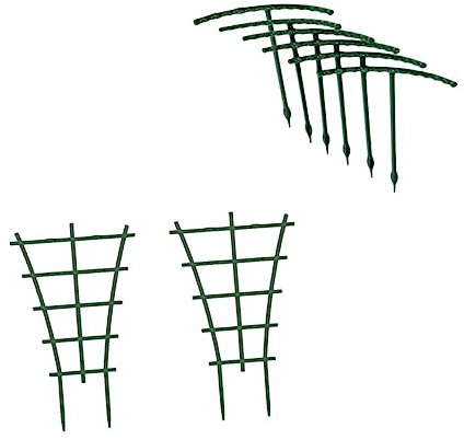 TOYANDONA 1 Jeu Pied De Vigne Grimpante Titulaires Soutien Escalade Treillis De Jardin Usine Rester des Stands Vignes Est Venu Plantes D'intérieur Vert Matériel PP 8 Pièces