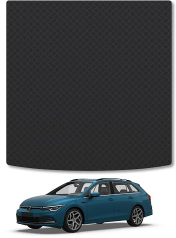 VW Golf (2020+) [Estate] 3mm Rubber Boot Mat | Tailored Fit Durable Boot Liner Full Coverage Protection Waterproof Accessories Easy Clean Anti Slip Made in the UK
