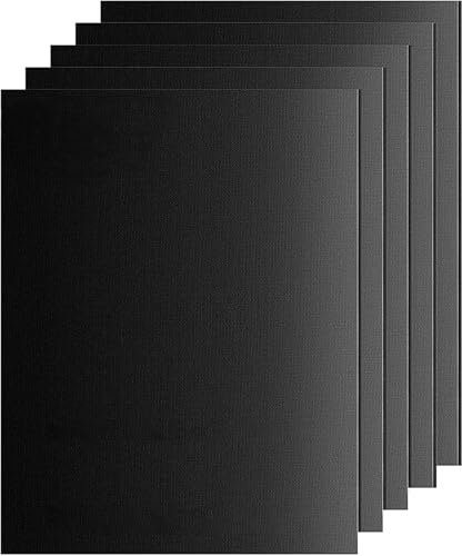 Rub'n Hood Große BBQ Grillmatte Für Gasgrill, Elektro Und Holzkohle (5er Pack) 40x33 cm - Wiederverwendbare, Hitzebeständige Grillmatten Für Holzkohle, Teflon Grillmatte, Grill Zubehör