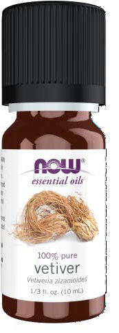 NOW Foods Vetiver Ätherisches Öl – Erdiger und Beruhigender Aromatherapie-Öl – 10ml