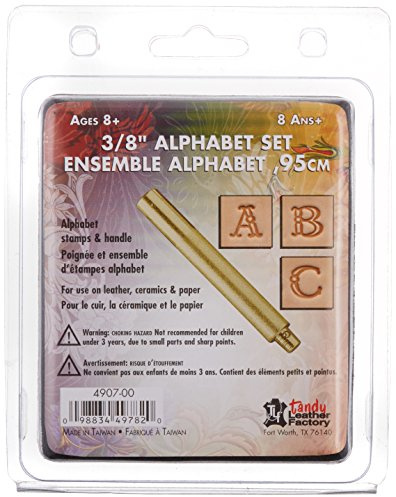 Tandy Leather Alphabet-Stempel-Set, 10 mm, Fancy 4907-00